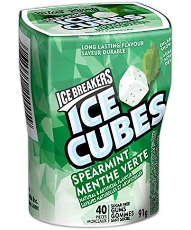 ICE BREAKERS Ice Cubes Spearmint Sugar Free Gum Mint Candy Candy Bulk Box (6 Count) - Buy Online on GoSupps.com
