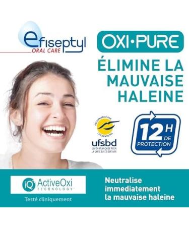 Efiseptyl - Oxi-Pure Teeth Strengthening Mouthwash Halitosis Protection - Fresh Breath 12h - Proven Effectiveness - Mint Flavor - Alcohol Free - 500 ml (Packaging may vary) - Buy Online on GoSupps.com