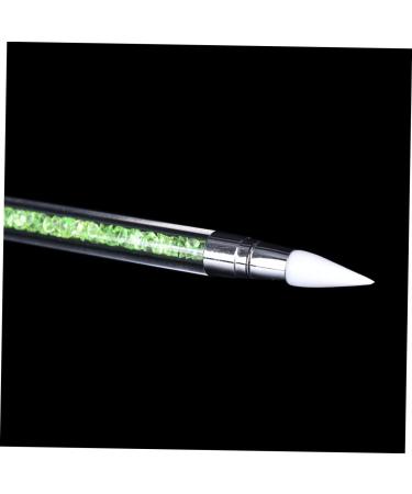 SKISUNO Pattern Making Nail Tool Nail Art Carving Silicone Head Nail Pen Nail Silicone Pen Manicure Greens medium Green - Buy Online on GoSupps.com