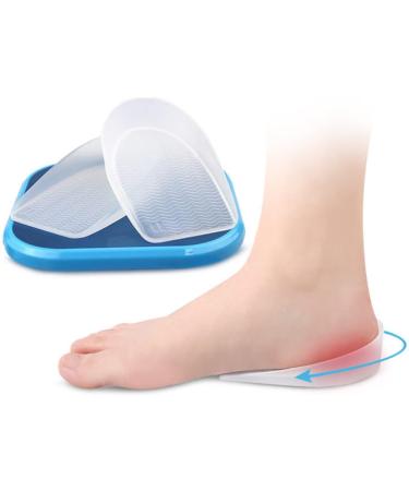 NOLITOY Height Increasing Insoles - Silicone Heel Cups & Metatarsal Pads for Plantar Support - Comfortable White Pads for Heel Lift and Height Enhancement - Buy Online on GoSupps.com