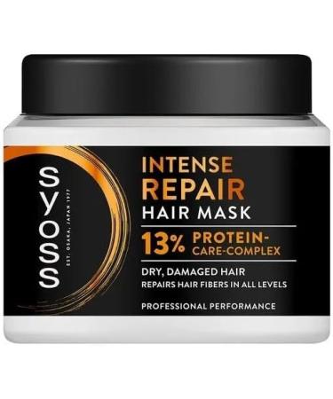 Syoss Intense Repair Hair Mask for Dry Damaged Hair Care-Complex Pack of 1 400 ml - Buy Online on GoSupps.com