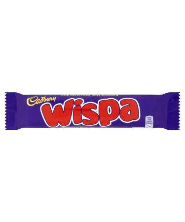Cadbury - Wispa Chocolate Bar - Set of 6 bars of 39g