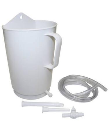 Irrigator 2 liters - set with cup hose mother tube and enema tube to make enemas at home
