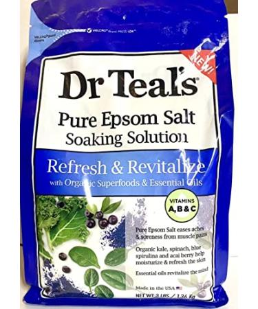 Dr Teal Epsom Salt - Refresh & Revitalize | Shop Internationally for Relaxation & Wellness - Buy Online on GoSupps.com