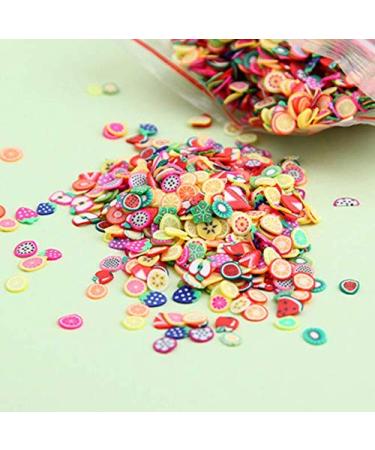 1000 Mixed Color Clay 3D Fruit Slices - Nail Art & DIY Craft Decorations - Buy Online on GoSupps.com