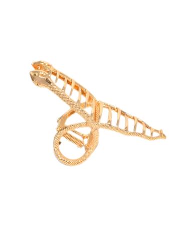 Snake Shape Metal Hair Clips - Large Hair Claw Clamps for Women and Girls | Gold Hair Barrette Fashion Accessories - Buy Online on GoSupps.com