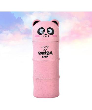 Travel Toothbrush Holder - Pink Panda Organizer & Protective Case | Reusable Toothbrush Cup for International Shipping - Buy Online on GoSupps.com