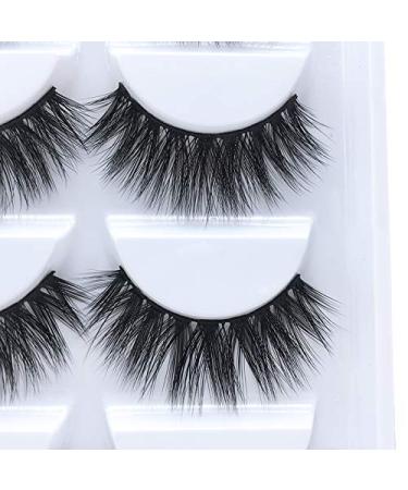 3D Faux Mink Handmade False Eyelashes - Dramatic Crossed Cluster - 5 Pairs - Buy Online on GoSupps.com