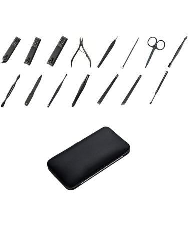 15 in 1 Stainless Steel Nail Clippers Pedicure Set Nail Scissors & Eyebrow Grooming Kit Nail Care Travel Tools Kit for Men Women - Buy Online on GoSupps.com