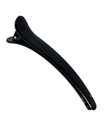 High-Quality Black Plastic Hair Clips (12 cm) - 6 Pack | Stylish Combi & Section Hair Clips for All Hair Types - International Shipping Available - Buy Online on GoSupps.com