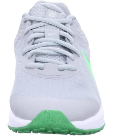 Nike Revolution 6 Nn (Gs) Unisex Gymnastics Shoe - 36 EU Lt Smoke Grey/Green Strike - International Shipping Available - Buy Online on GoSupps.com