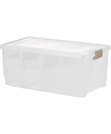 ArtBin 6893AG 3-Tray Art Supply Box, Portable Art & Craft Organizer with  Lift-Up Trays, 1 Plastic Storage Case, Gray/Black Three Tray