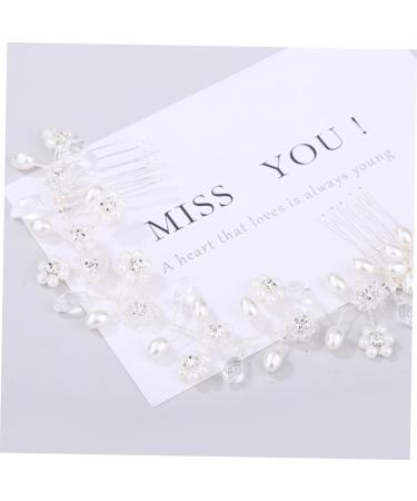 FRCOLOR Set of 2 Bridal Headpieces Hair Accessories Hair Clips Hair Pins Combs Hairdressing Comb Bridal Wedding Hair Comb Hair Combs Side Hair Comb Tiara Bridal Comb Headpiece Hairpin - Buy Online on GoSupps.com