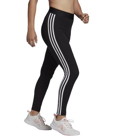 adidas Women's Essentials 3-Stripes Leggings - Black/White (Small) | Lounge in Style - Buy Online on GoSupps.com