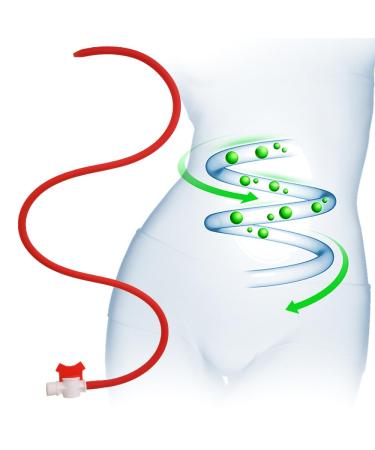 GTBXFU portable analyzes for anal intercourse enema Po shower Lrrrigator for colon rinsing Intimate shower for anal shower and vaginal shower for men and women Silicone hose (200cm red) 200cm red