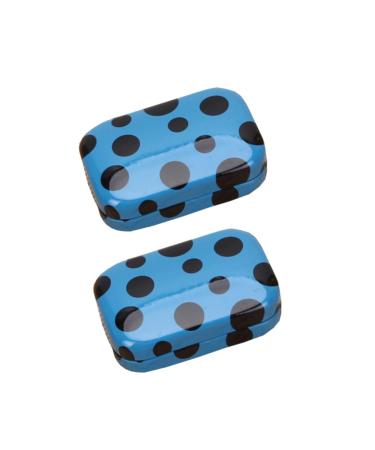 Lalafina 2st contact lens container sweet contact tweezers travel set for contact lenses contact lens remover contact lenses tweezers mini tweezers storage box travel colored contact lenses blue 8.5*5.5 cm