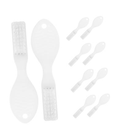 Skisuno 10st tooth cleaning brushes toothbrushes toothbrush mini toothbrush toothbrush in mini-format portable toothbrush hand toothbrush soft place white household plastic travel