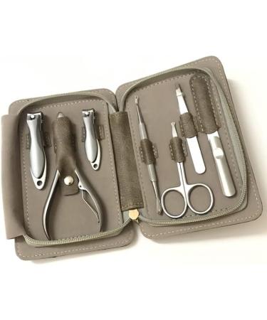 Nail Clippers Set 7 in 1 Stainless Steel Manicure Set Professional Nail Clips Fitting Foot Tools Manicure Toe Cutter Nail Set with Bag - Buy Online on GoSupps.com