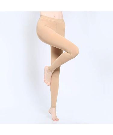 Haodasi Class 2 Medical Compression Pantyhose for Women - Graduated Support Hosiery for Varicose Veins - Beige Compression Stockings Tights - Buy Online on GoSupps.com