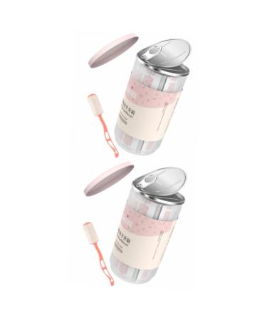 Mobestech 60 STK Detention toothbrush toothbrush mouth cleaner disposable child toothbrush Tools for mouth cleaning mouth cleaning pencil white pregnant woman gauze cotton swabs