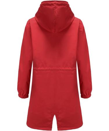 Shop Stylish Genetic Women's Winter Coats - Warm Quilted Long Jacket with Removable Hood | Elegant Red Down Jacket Sale | Available in XXL - Buy Online on GoSupps.com