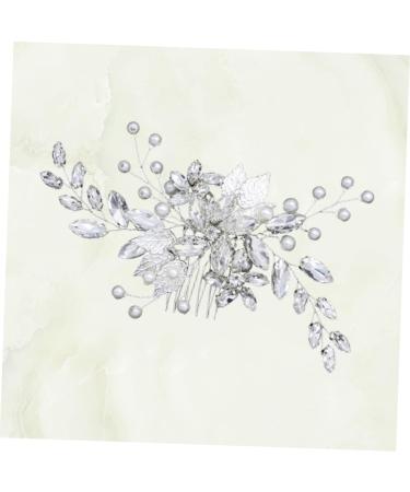 FRCOLOR bridal side comb wedding side comb wedding flower hair comb wedding hair accessories jewelry comb bride pearl hair comb wedding diamond comb bridal hair comb grace banquet crystal - Buy Online on GoSupps.com