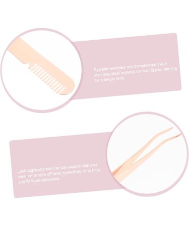 Frcolor Eyebrow Tweezers - 2-Piece Stainless Steel Eyelash Applicator Tool | Precision Beauty Accessories for Perfect Eyebrows & Eyelashes - Buy Online on GoSupps.com