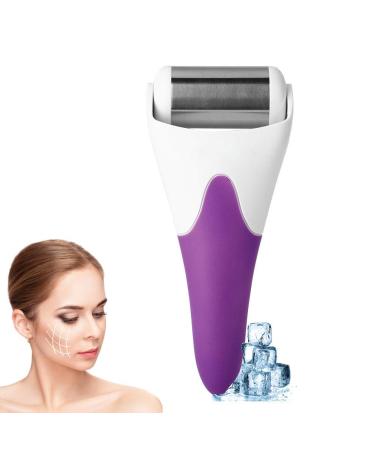 Ice Roller for Face Massage Handheld Cold Compress Anti-Aging Beauty Skincare Tool to Preventing Wrinkles Facial Skin Lift Firming Beauty (Purple)