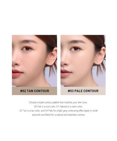 Heme Triple Contour Palette 9g - Flawless Makeup & Highlighting (03 Pale Contour) | International Shipping Available - Buy Online on GoSupps.com