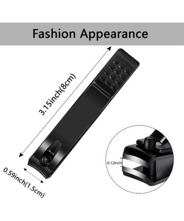 Professional Thick Nail Clippers for Fingernails and Toenails - Black - Buy Online on GoSupps.com