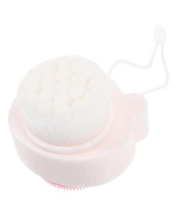 Beatifufu Facial Scrubber double sided women facial brush multifunctional brush the face man white Deep Cleaning pores face cleansing brush frosted Silica gel face brush washbasin manual