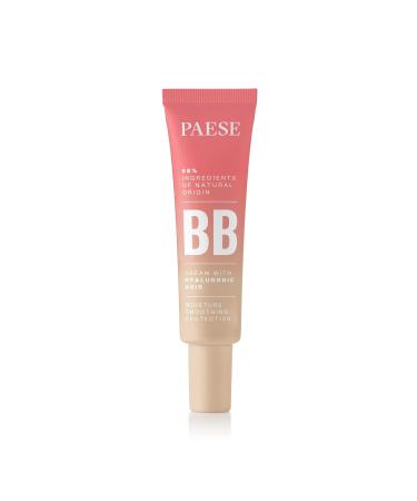 PAESE BB Cream with Hyaluronic Acid - Ivory 01N | Hydrating & Lightweight Foundation for All Skin Types - Buy Online on GoSupps.com