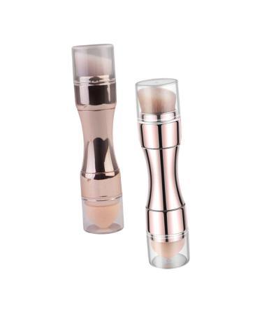 FRCOLOR Foundation Brush Portable brush Highlighter Brush Eyeshadow Blending Brush Brush Kit 4- in- 1 Cosmetic Brush Blush Brush Multifunction lip brush Women Makeup Tools