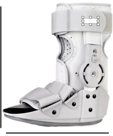 Ankle Joint Fixation Brace with Rehabilitation Device & Plaster Support - Postoperative Sprain & Fracture Recovery Boot - Large Black - Buy Online on GoSupps.com