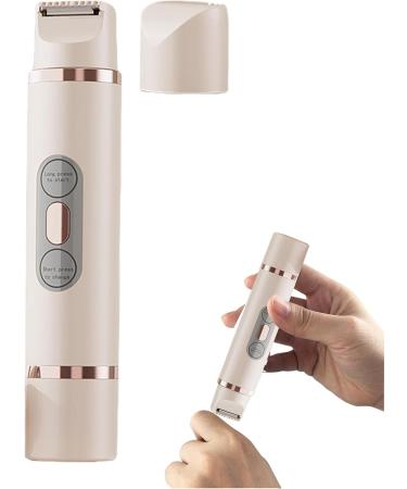 Rasoir lectrique Pour Femmes - pilateur Compact | Tondeuse Bikini Double T te Pour Jambes Visage Aisselles pilateur Miniature Beige - Buy Online on GoSupps.com