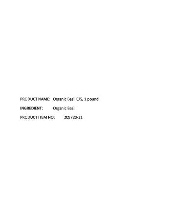 Starwest Botanicals Organic Basil Leaf CS - 1 lb (453.6 g) for Culinary & Health Uses - Buy Online on GoSupps.com