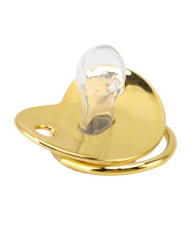 Bling Baby Pacifier Newborn Pacifier Anti-Static Outdoor Pacifier for 6 to 18 Months Old Babies at Home (Gold)