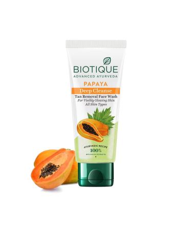 Biotique Papaya Deep Cleanse Face Wash For Visibly Glowing Skin All Skin Types 150ml