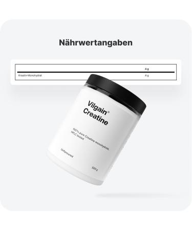 Vilgain Micronized Creatine Monohydrate | 100% Pure Vegan Capsules for Strength & Performance | 180 Highly Absorbable Capsules - Buy Online on GoSupps.com