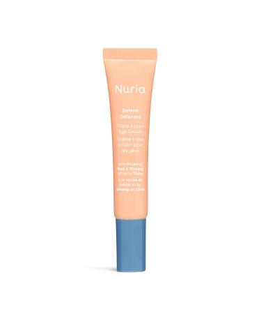 Nuria - Defend Triple Action Eye Cream for Dark Circles  Puffiness and Fine Lines  Nourishing Under Eye Cream with Ginseng and Mulberry Root  15mL/0.5 fl oz