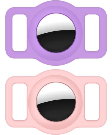 Coholl Airtag Protective Cover Case - 3 Pack Silicone Shell for Dog & Cat Collars GPS Finder Loop Holder - Pink Purple Yellow for Pets & Kids - Buy Online on GoSupps.com
