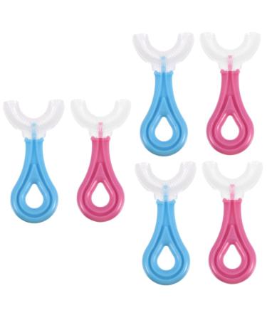 Beavorty 6 Stk Mund Bound toothbrush hand tools automatic children's toothbrush toothbrushes for children dental care for children toothbrush made of silicone mouth cleaning brush portable baby pp