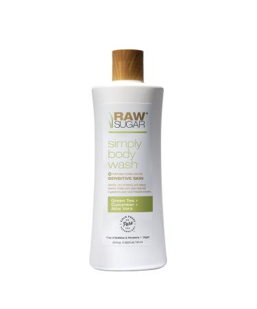 Simply Body Wash for Sensitive Skin | Green Tea + Cucumber + Aloe Vera | 25 oz