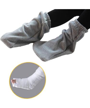 Gypsum Socks for Leg Swelling and Plastering - Breathable Cotton Foot Covers for Adults - Keep Toes Warm - 1 Pc (Grey) - Buy Online on GoSupps.com