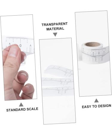  MERRYHAPY MERRYHAPY 1 Roll Tattoo Measuring Eyebrow Ruler Guide Eyebrow Ruler Auxiliary Disposable Model Measuring Ruler Sticker Woman White Paper - Buy Online on GoSupps.com