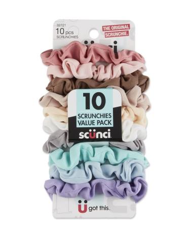 Scunci Value Pack No Damage Scrunchies - 10 Pcs. 10 Count (Pack of 1) - Buy Online on GoSupps.com