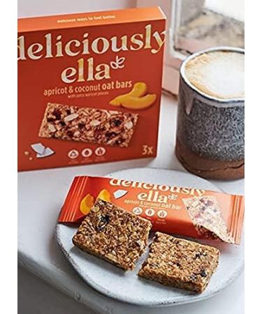 Deliciously Ella Apricot & Coconut Oat Bars - Gluten-Free Vegan Healthy Snack (50g, 16 Bars) - Buy Online on GoSupps.com