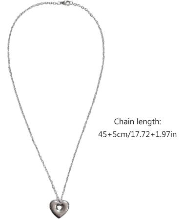 Oralgos 2023 Hollow Heart Necklace - Simple Pendant Jewelry for Women & Girls Perfect Wedding Gift - Buy Online on GoSupps.com