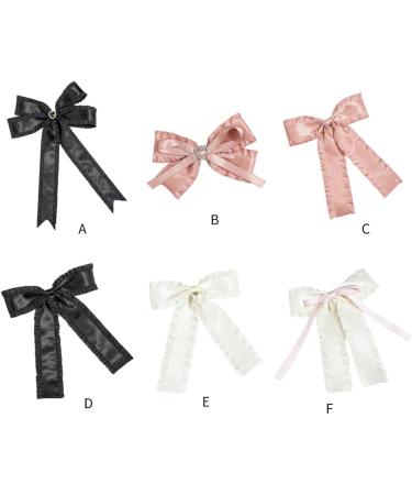 Limtula Pleated Trim Bowknot Shape Hairpin for Teenager Girl Elegances Charm Ribbon Hair Barrettes for Sweet Hair Styling Tool White 6 - Buy Online on GoSupps.com