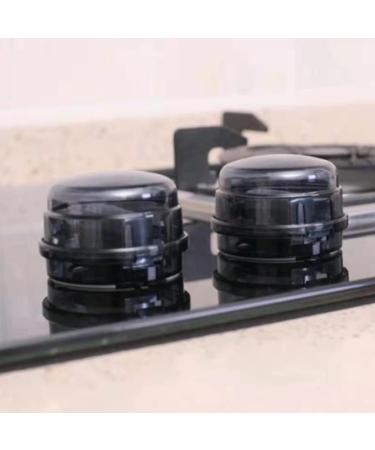 DOITOOL 4 Pcs Stove Knob Covers - Child Proof Safety Locks for Gas Stove & Oven - Kitchen Gas Safety Guards - Black - Buy Online on GoSupps.com